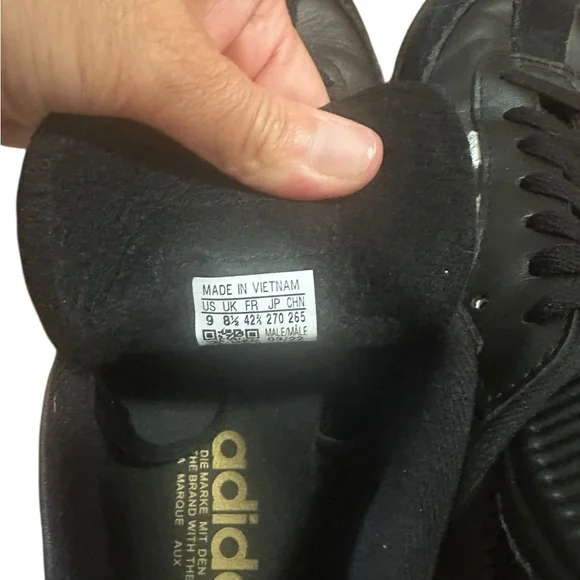 Adidas Samba Black with White Stripes M9 W10.5 - Picture 5 of 8